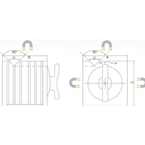 マグネット桝形ブロック