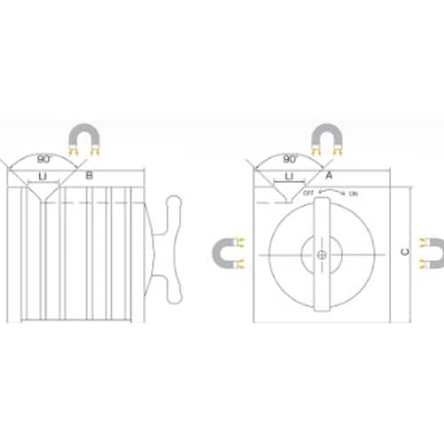 マグネット桝形ブロック
