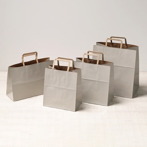 バッグ ナチュラルグレーL