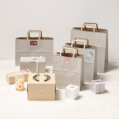 バッグ ナチュラルグレーM