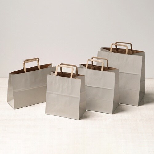 バッグ ナチュラルグレーM