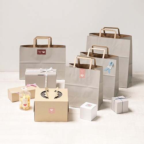 バッグ ナチュラルグレーS