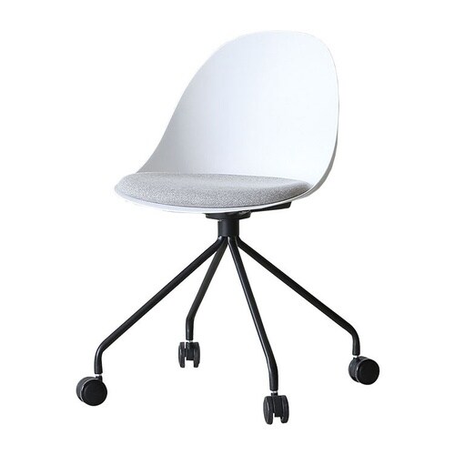 デスクチェア エッグ 肘無 WH