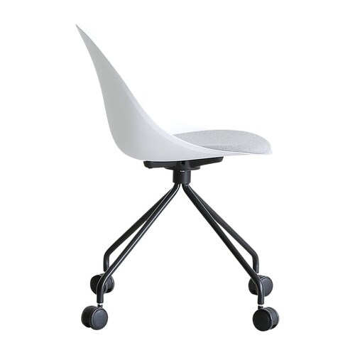 デスクチェア エッグ 肘無 WH