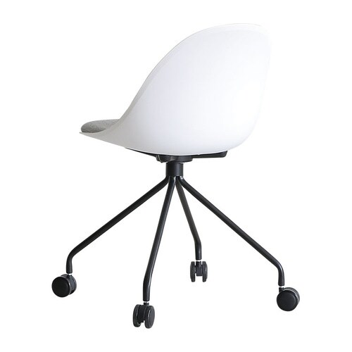 デスクチェア エッグ 肘無 WH