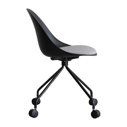 デスクチェア エッグ 肘無 BK