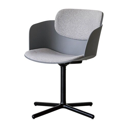 ピット チェア 肘付 GY