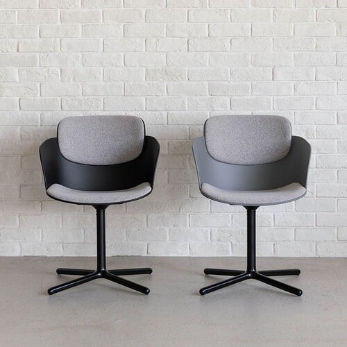 ピット チェア 肘付 GY