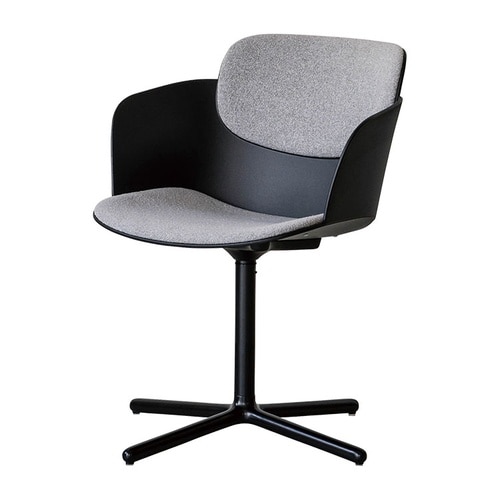 ピット チェア 肘付 BK