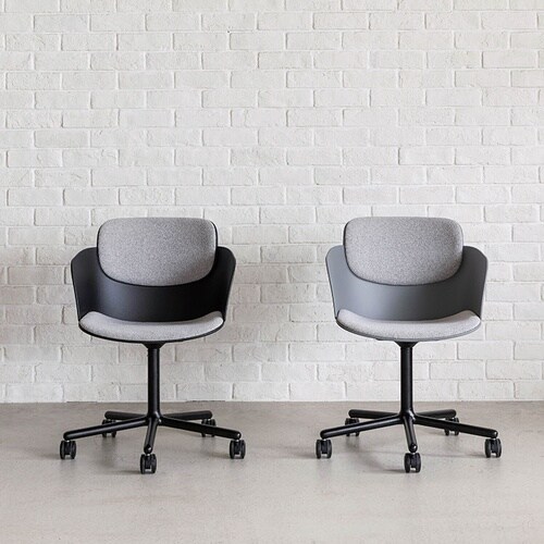 ピット デスクチェア 肘付 GY