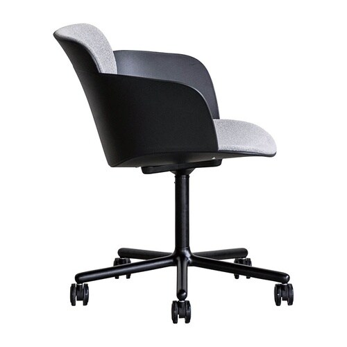 ピット デスクチェア 肘付 BK