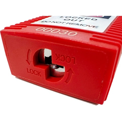 ロックアウト用パドロック 赤 吊38mm