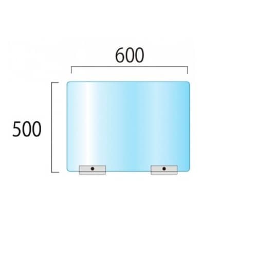 アクリルパーテーション 窓なし 透明 J