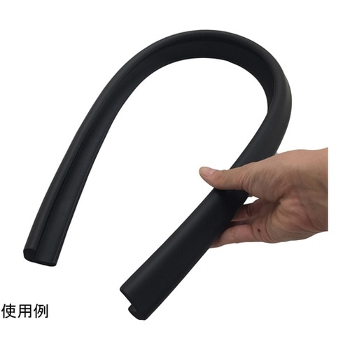 安全クッションL字型 小 黒 10本 J