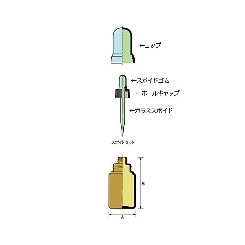 スポイド瓶 S−20AS 透明 24本