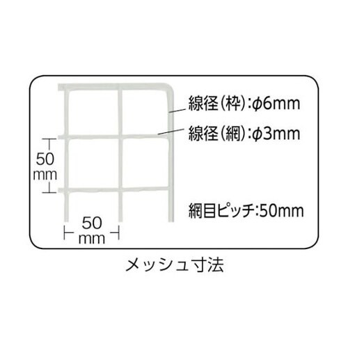 TN9009−BK棚用ディスプレイネット
