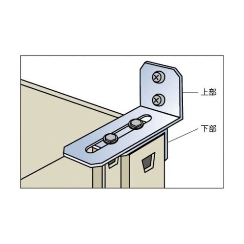 MMHK M3・M5棚用壁面固定金具