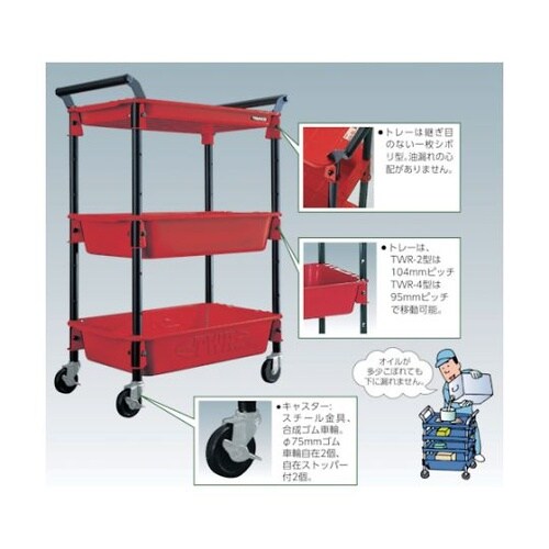 TWR4−R ツールワゴンロイヤル 赤