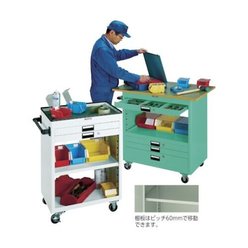 NTS403NYGツールワゴン引出幕板付