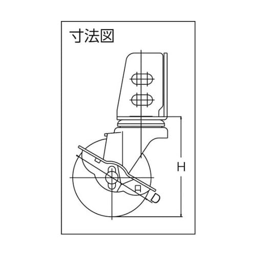 TYSA100NSナイロンキャスター