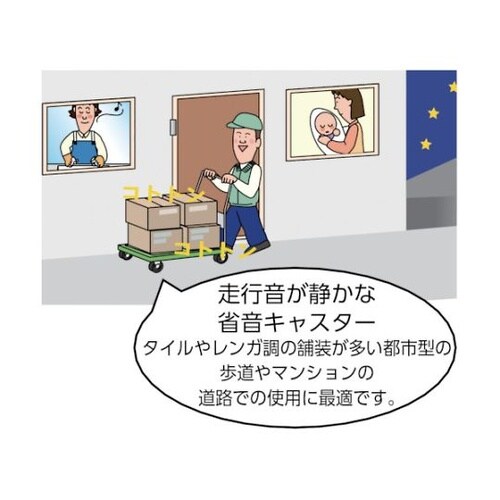 TXK125 プレス製省音キャスター