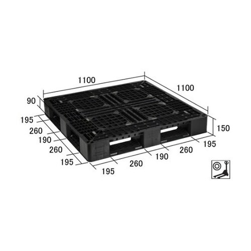 LA1111RRBKプラスチックパレット