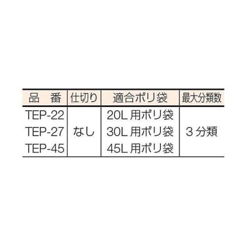 TEP22 ペタルペールスリム 22L