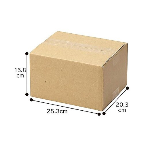 ダンボール 25.3×20.3×15.8