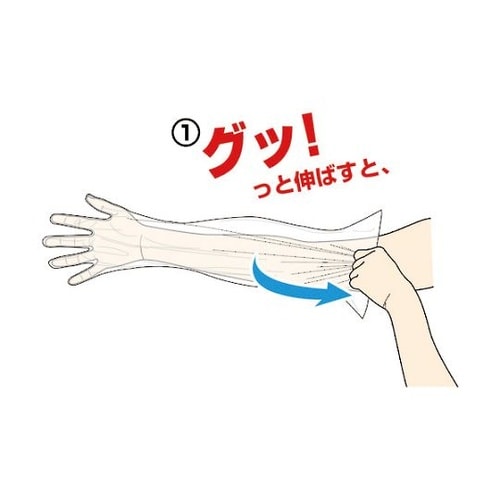 TLPM 使い捨てぴたフィットロング手袋