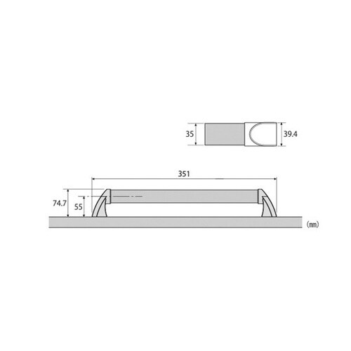 ぬくもり手すり ストレートタイプ 長さ3