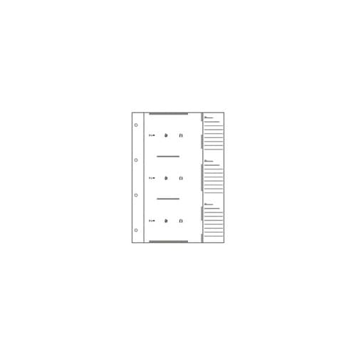 工事用アルバム替台紙 1冊(50枚入)