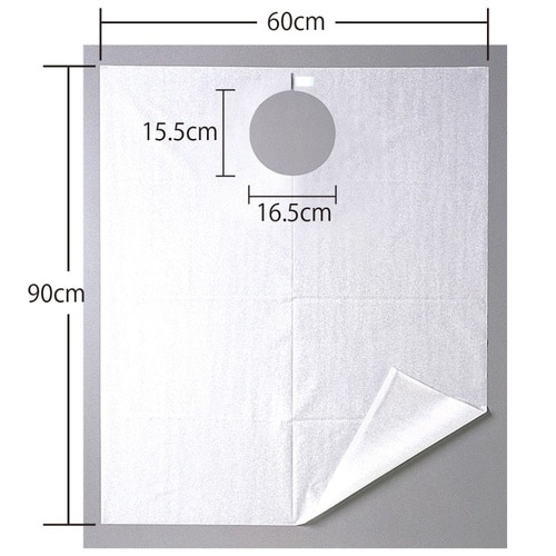 076367 フェルラックエプロン大判白