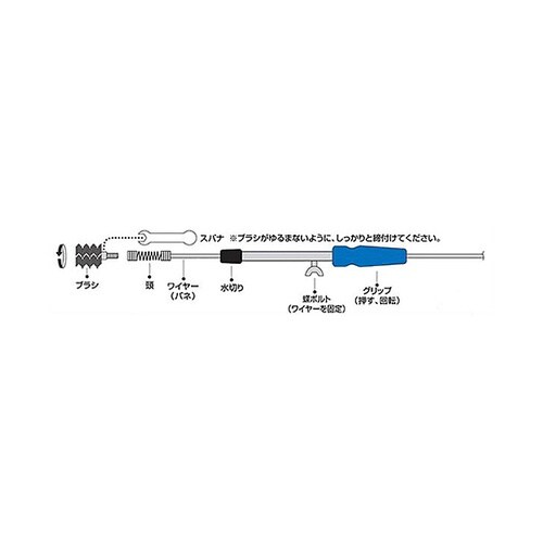 PR802−5Mパイプクリーナーブラシ付