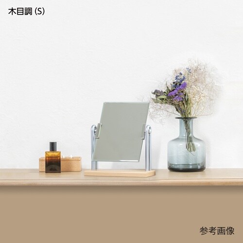 H−218 木製スタンドミラーDX