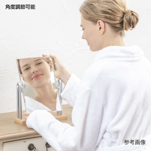 H−221 木製スタンドミラーDX