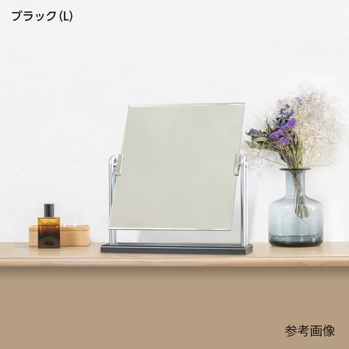 H−124 木製スタンドミラーDX