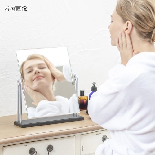 H−124 木製スタンドミラーDX