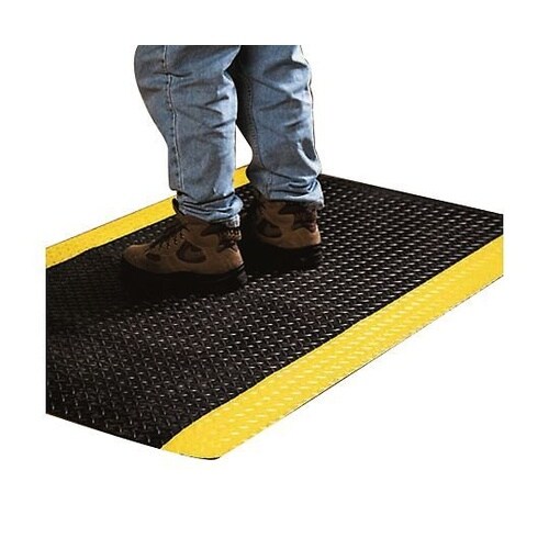 J2338 高耐久疲労軽減マット 黒×黄