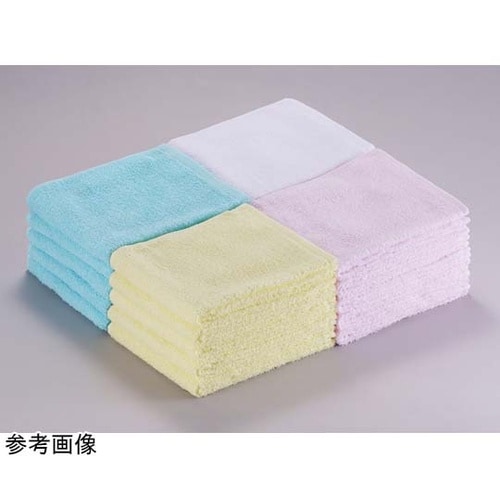 少し厚手のフェイスタオルブルー 5枚×3