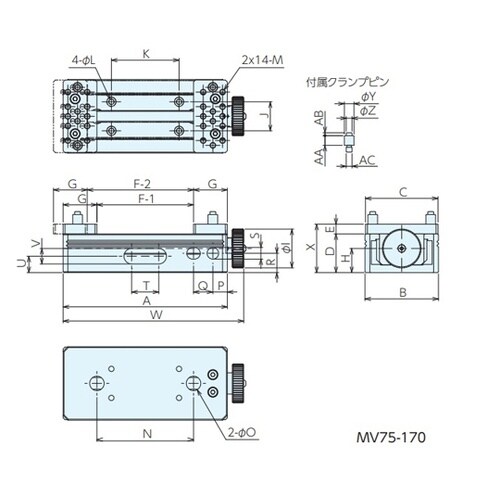 測定用バイス 187mm MV75−17