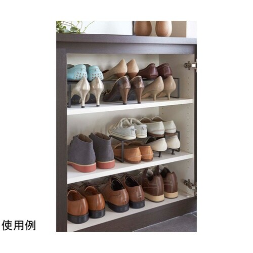 下駄箱中 伸縮シューズラック フレーム