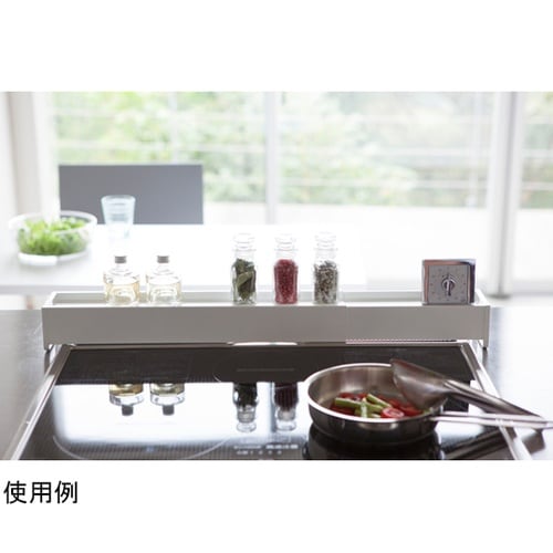 棚付き伸縮排気口カバー プレート ホワイ