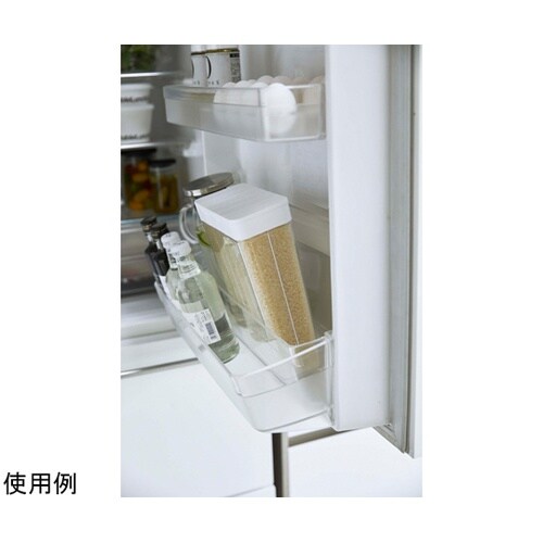 1合分別 冷蔵庫用米びつ プレート ホワ