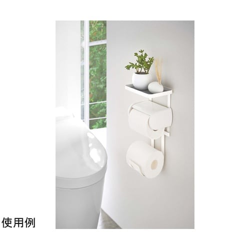 トイレットペーパーホルダー上ラック 2段