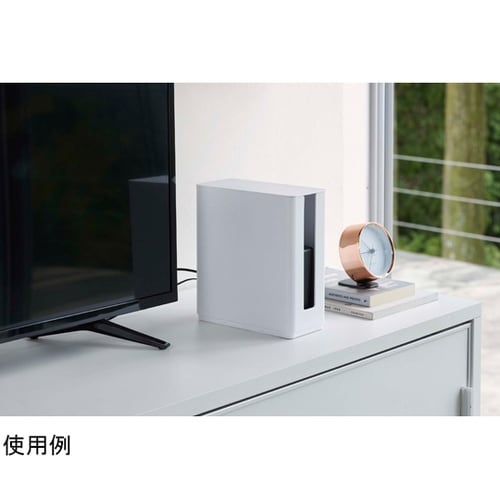 重ねられるスリム蓋付きルーター収納ケース