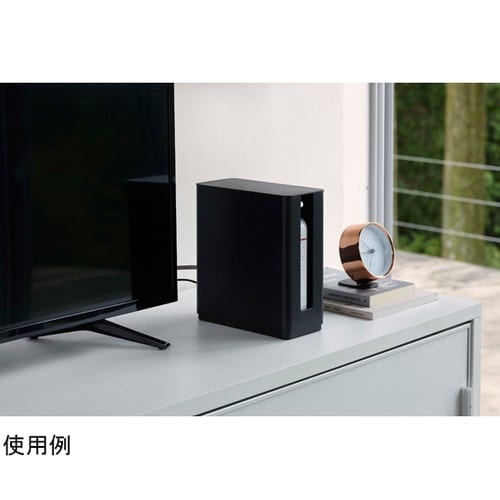 重ねられるスリム蓋付きルーター収納ケース