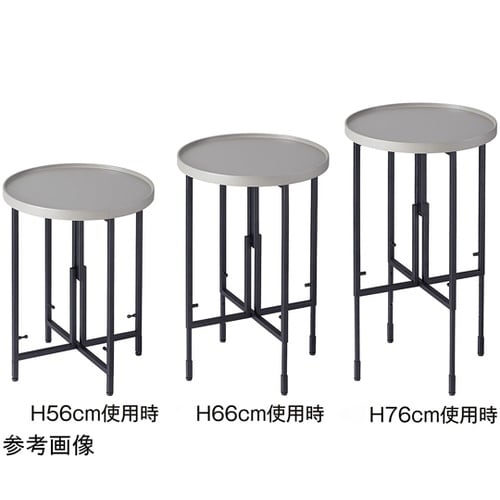 高さ調整機能付き円形ディスプレイテーブル