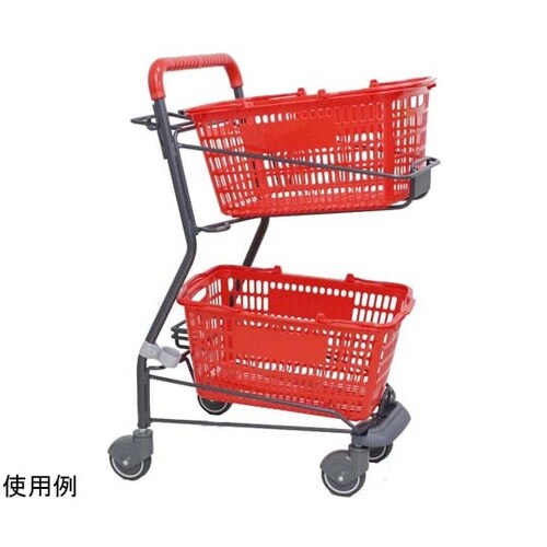 ボールカート レッド グレー D630×