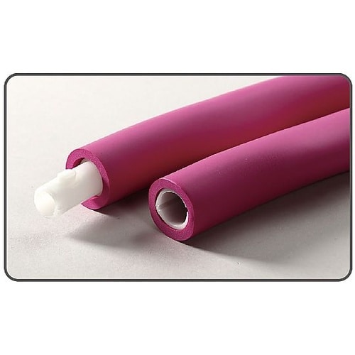 フィットネスフラフープ ピンク×グレー