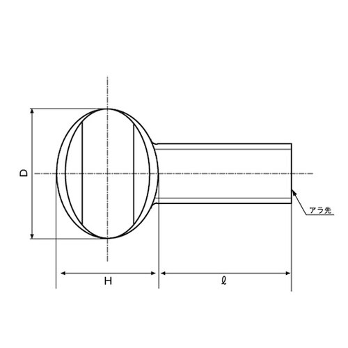 クロメ−トうちわボルト 6×50 (10
